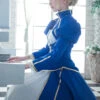 Fate/Grand Order Saber Series Lolita Blue Cosplay Long Sleeve Dress -MIMY Lolita Shop 4 500x672 746