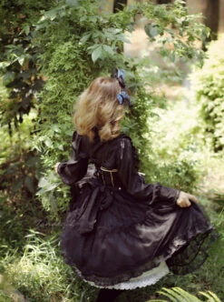 Black Bowknot Bind Straps Gothic Lolita Sling Dress -MIMY Lolita Shop 4 500x672 81