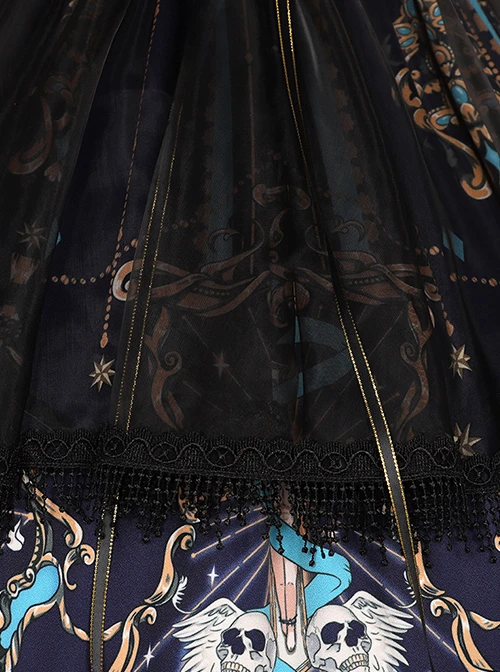 Divine Salvation Series OP Printing Retro Gothic Lolita Long Sleeve Dress Set 3 Divine Salvation Series OP Printing Retro Gothic Lolita Long Sleeve Dress Set