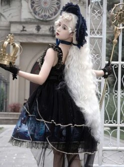 Vintage Gorgeous Fairy Fish Fantasy Print Lace Square Neck Elegant Bead Chain Decorate Gothic Lolita Sleeveless Dress 13 Vintage Gorgeous Fairy Fish Fantasy Print Lace Square Neck Elegant Bead Chain Decorate Gothic Lolita Sleeveless Dress -MIMY Lolita Shop 5 500x672 150