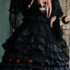 Swan Lake Series Lace Gothic Lolita Short Sleeve Dress