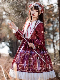 Astrology College Series OP Sweet Lolita Long Sleeve Dress -MIMY Lolita Shop 5 500x672 194