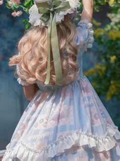 Summer Frost Wind Series OP Sweet Lolita Short Sleeve Dress -MIMY Lolita Shop 5 500x672 206