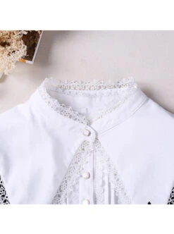 Unknown Poem Series Cross Embroidery Gothic Lolita Black Long Sleeve Dress -MIMY Lolita Shop 5 500x672 24