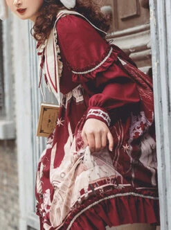 Forest Theater Series OP High Waist Sweet Lolita Long Sleeve Dress -MIMY Lolita Shop 5 500x672 247