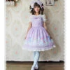 Sleeping Bear Series Chiffon Sweet Lolita Sling Dress -MIMY Lolita Shop 5 500x672 249