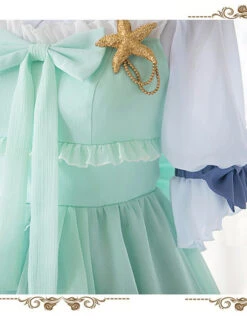 Marine Princess Series Sweet Lolita Gradient Sling Dress And Short Sleeve Lining -MIMY Lolita Shop 5 500x672 272