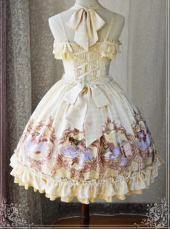 Magic Tea Party Flowers And Birds Poetry Series Sweet Lolita Sling Dress -MIMY Lolita Shop 5 500x672 293
