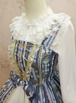 Crystal Rabbit Series Chiffon Printing Sweet Lolita Sling Dress -MIMY Lolita Shop 5 500x672 298