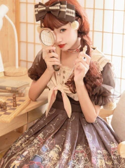 Pharmacist Series OP Doll Collar Sweet Lolita Short Sleeve Dress -MIMY Lolita Shop 5 500x672 313