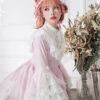 November's Ode Series OP Cute Printing Sweet Lolita Trumpet Sleeve Dress -MIMY Lolita Shop 5 500x672 319