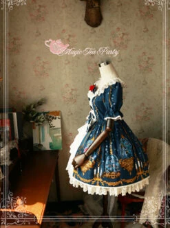 Magic Tea Party Beauty And Beast Series Printing Short Sleeve Sweet Lolita Dress 10 Magic Tea Party Beauty And Beast Series Printing Short Sleeve Sweet Lolita Dress -MIMY Lolita Shop 5 500x672 322