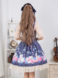 Cat And Wool Ball Series Sweet Lolita Sling Dress -MIMY Lolita Shop 5 500x672 336