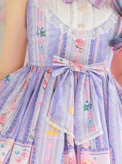 Blueberry Berry Series JSK Little High Waist Sweet Lolita Sling Dress -MIMY Lolita Shop 5 500x672 340