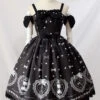 Black Sugar Bear Series Bowknot Sweet Lolita Sling Dress