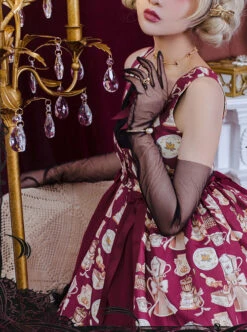 Magic Tea Party Roasted Coffee Series JSK Classic Lolita Sling Dress 16 Magic Tea Party Roasted Coffee Series JSK Classic Lolita Sling Dress -MIMY Lolita Shop 5 500x672 376