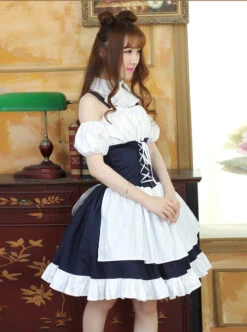 Chobits Cosplay Costume Classic Lolita Dress Set -MIMY Lolita Shop 5 500x672 380