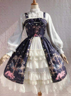 Peacock Cross Series JSK Classic Lolita Sling Dress -MIMY Lolita Shop 5 500x672 391