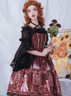 Astrology College Series PrintingJSK Classic Lolita Sling Dress -MIMY Lolita Shop 5 500x672 397