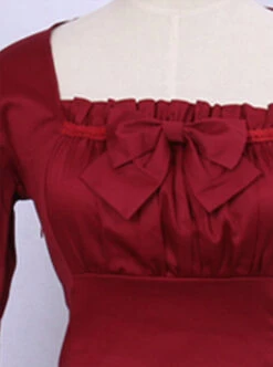 Retro Long Sleeves Ruffle Elegant Classic Lolita Dress -MIMY Lolita Shop 5 500x672 471