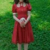 Pastoral Scenery Red Apple Bowknot Embroidered Classic Lolita Cotton Square Collar Lace Puff Sleeve Summer Dress 2 Pastoral Scenery Red Apple Bowknot Embroidered Classic Lolita Cotton Square Collar Lace Puff Sleeve Summer Dress -MIMY Lolita Shop 5 500x672 472