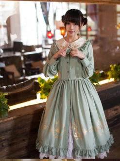 Alice In Wonderland Series OP Classic Lolita Long Sleeve Dress -MIMY Lolita Shop 5 500x672 496