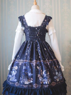 The Dreamland Of Alice Series Small High Waist Classic Lolita Sling Dress -MIMY Lolita Shop 5 500x672 537