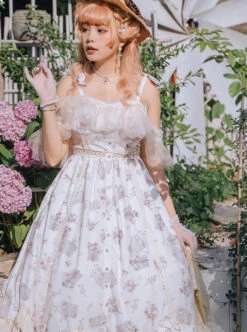 Everlasting Love Series JSK Elegant Printing Classic Lolita Sling Dress 16 Everlasting Love Series JSK Elegant Printing Classic Lolita Sling Dress -MIMY Lolita Shop 5 500x672 545