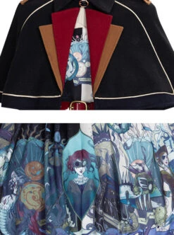 Abyss Series JSK Retro Punk Lolita Sling Dress And Cape Set -MIMY Lolita Shop 5 500x672 600