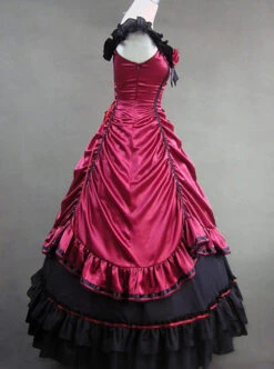 Victorian Aristocratic Gorgeous Blue Gothic Lolita Prom Dress -MIMY Lolita Shop 5 500x672 664