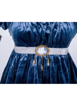 Surface Spell Juliet High Waist Jacquard Lolita Short Sleeve Dress -MIMY Lolita Shop 5 500x672 701