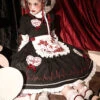 Scarlet Cross Series OP Conventional Style Halloween Nurse Blood Printing Gothic Lolita Long Sleeve Dress -MIMY Lolita Shop 5 500x672 85