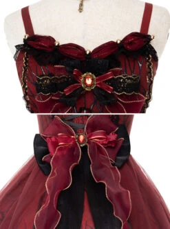 Decaying Forest Series JSK Retro Gothic Lolita Sling Dress 11 Decaying Forest Series JSK Retro Gothic Lolita Sling Dress -MIMY Lolita Shop 6 500x672 140