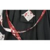 Elegant Small Square Collar Detachable Rose Ornament Pearl Bubble Long Sleeve Front Short Back Long Gothic Lolita Dress
