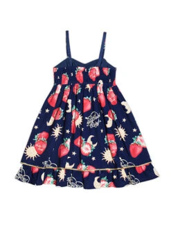 Strawberries Floating In The Universe Series High Waist Version Sweet Lolita Sleeveless Dress 11 Strawberries Floating In The Universe Series High Waist Version Sweet Lolita Sleeveless Dress -MIMY Lolita Shop 6 500x672 150