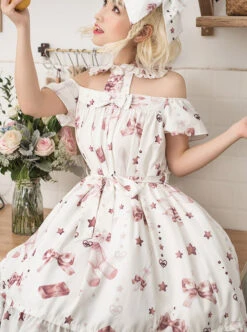 Magic Tea Party Chocolate Rabbit Series OP Lapel Sweet Lolita Short Sleeve Dress -MIMY Lolita Shop 6 500x672 154