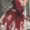 Forest Theater Series OP High Waist Sweet Lolita Long Sleeve Dress