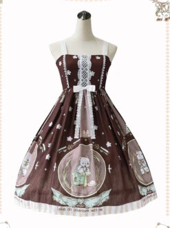 The Little Bear's Adventures Series Sweet Lolita Sling Dress -MIMY Lolita Shop 6 500x672 229