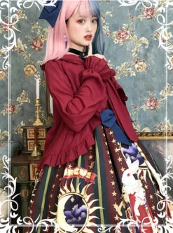 Circus Rabbit Series JSK Bowknot Retro Sweet Lolita Sling Dress -MIMY Lolita Shop 6 500x672 234