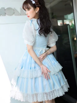 Bunny Series JSK Cute Chiffon Sweet Lolita Sling Dress -MIMY Lolita Shop 6 500x672 276