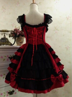 Sleeveless Bind Straps Lace Cute Sweet Lolita Dress -MIMY Lolita Shop 6 500x672 288