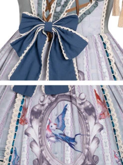 Sparrows In The Mirror Series JSK Type I Light Blue Retro Pastoral Style Sweet Lolita Sling Dress 17 Sparrows In The Mirror Series JSK Type I Light Blue Retro Pastoral Style Sweet Lolita Sling Dress -MIMY Lolita Shop 6 500x672 307