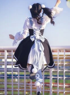 Star Wish Bottle Series Magic Girl Star Bowknot Swallowtail Hem Design Autumn Winter Classic Lolita Sleeveless Dress -MIMY Lolita Shop 6 500x672 319