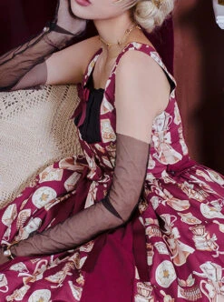 Magic Tea Party Roasted Coffee Series JSK Classic Lolita Sling Dress 12 Magic Tea Party Roasted Coffee Series JSK Classic Lolita Sling Dress -MIMY Lolita Shop 6 500x672 329