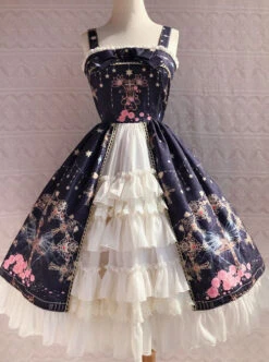 Peacock Cross Series JSK Classic Lolita Sling Dress -MIMY Lolita Shop 6 500x672 342