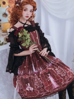 Astrology College Series PrintingJSK Classic Lolita Sling Dress -MIMY Lolita Shop 6 500x672 346