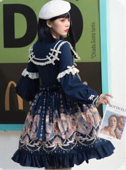 Explore The Stars Series OP Classic Lolita Long Sleeve Dress -MIMY Lolita Shop 6 500x672 352
