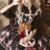 Coronation Bear Series JSK Chiffon Classic Lolita Sling Dress Version 2 -MIMY Lolita Shop 6 500x672 358