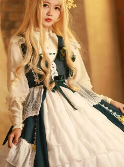 Chant Of The Temple Series JSK Classic Lolita Sleeveless Dress -MIMY Lolita Shop 6 500x672 359