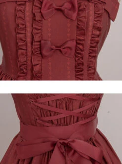 Magic Tea Party Handmade Girl's Hat Shop Series Printing Classic Lolita Sling Dress -MIMY Lolita Shop 6 500x672 413